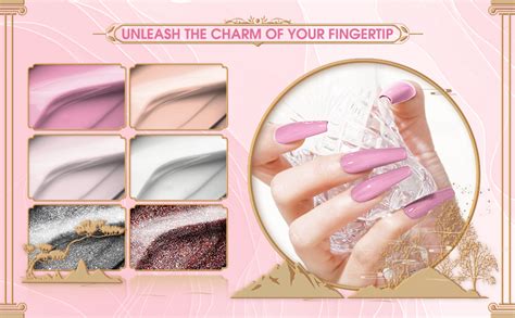 ROSALIND Vernis Semi Permanent Blanc Nude Rose Rose Clair Paillettes Argent Paillettes Rose