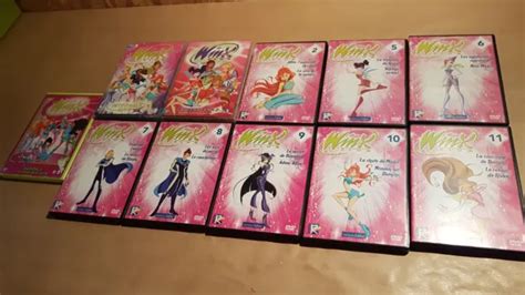 LOT DE 11 dvd winx club dont intégrale saison 1 2 EUR 25 00 PicClick FR