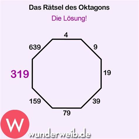 Oktagon Rätsel Für welche Zahl steht das Fragezeichen Fragezeichen