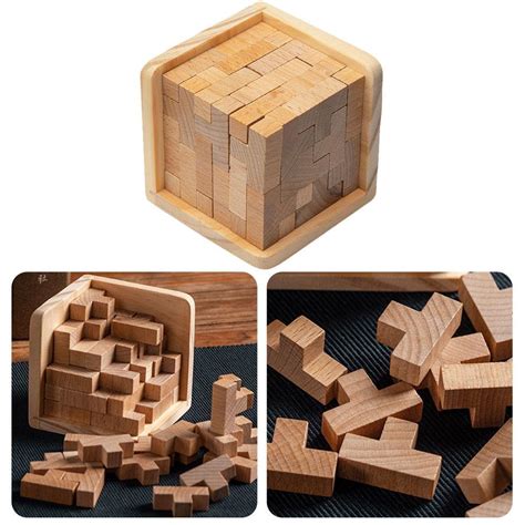 Wooden Intelligence Toy Brain Teaser Game