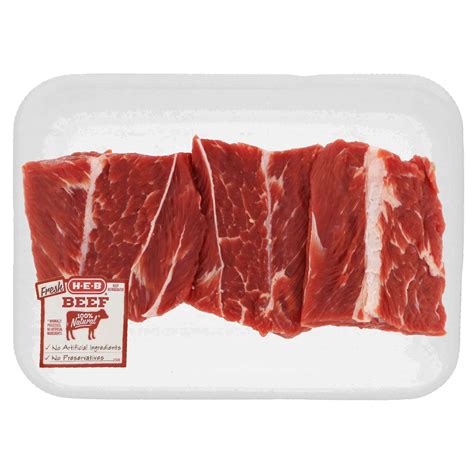 H E B Boneless Top Blade Beef Short Ribs Shop Beef At H E B