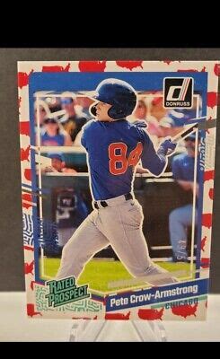 2023 Panini Donruss Rated Prospect Pete Crow Armstrong States 50