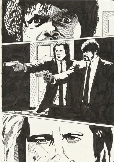 Inktober Day 2 Pulp Fiction By Berksenturk On Deviantart