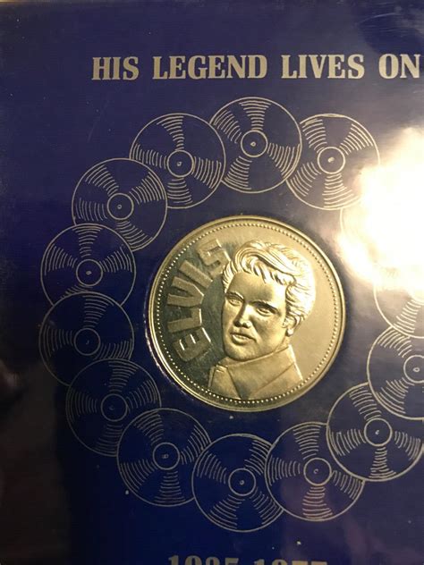 Elvis Presley Official Commemorative Minted Medallion-His Legend Lives