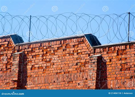 prison wall stock photo image  barrier outdoor boundary