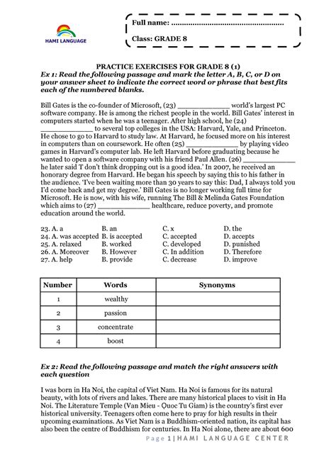 practice exercises  grade  practice exercises  grade