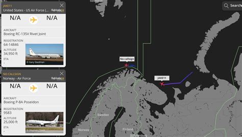 BlueSky On Twitter Activity Over The Barents At 12 20z USAF RC 135