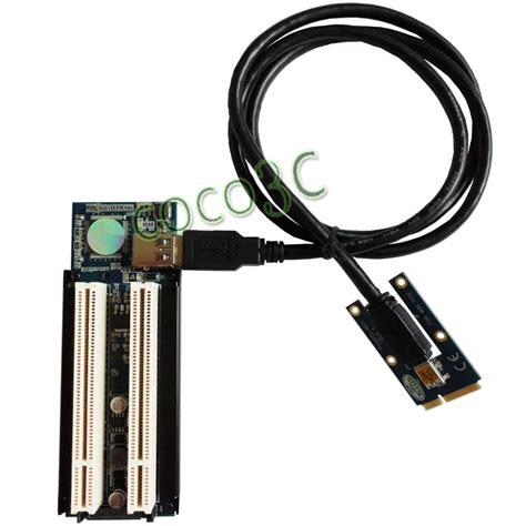 Mini PCIe To 2 PCI slots adapter for mini ITX motherboard mini PCI ...