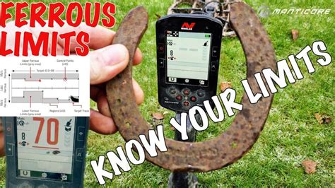 Ferrous Limits Settings for MINELAB MANTICORE Metal Detector