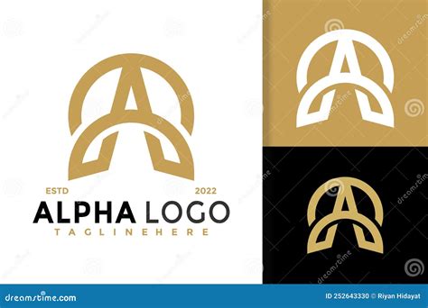 Letter A Alpha Logo Design Brand Identity Logos Vector Modern Logo