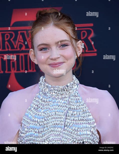 Sadie Sink At Netflix S Stranger Things Season 3 Premiere Held At Santa Monica High School On