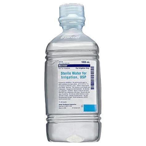 Baxter Sterile Water 1000ml Bottle