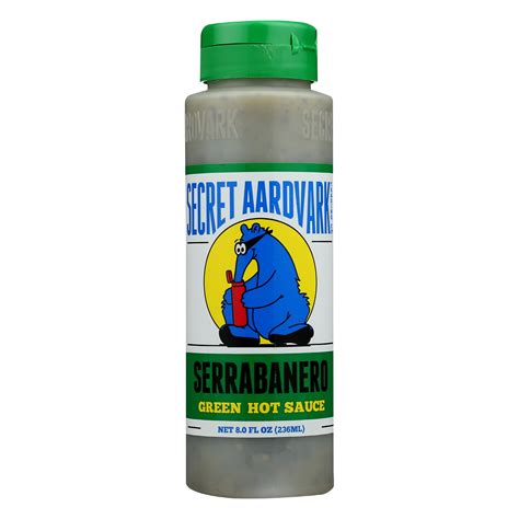 Secret Aardvark Serrabanero Green Hot Sauce 8 Oz Walmart