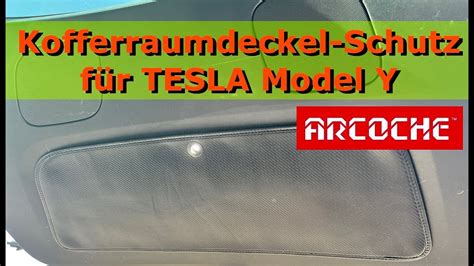 TESLA Model Y Kofferraumschutz Abdeckung Schutz für Heckklappe von