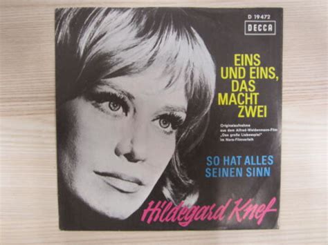 Single Hildegard Knef Eins Und Eins Das Macht Zwei Decca Rar