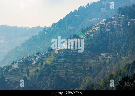 Dalhousie In Himachal Pradesh India Asia Aerial View Of Beautiful