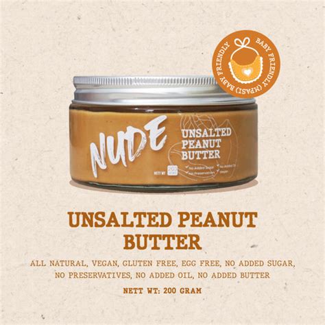 Promo Unsalted Peanut Butter MPASI Baby Friendly No Added Sugar Kota Surabaya Nude Bake