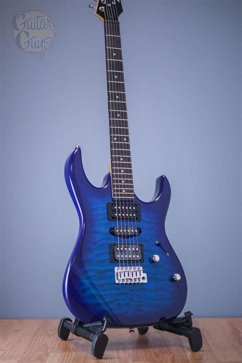 Ibanez Grx Qa Rg Gio Series Electric Guitar Transparent Blue Burst