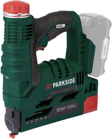 Parkside Agrafeuse cloueuse sans fil à pointe fine 20 V Éléments de