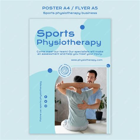 premium psd sports physiotherapy poster template