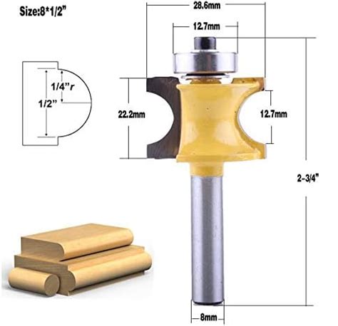 Amazon No Logo Lw Tool Pc Mm Shank Bullnose Router Bit Set C