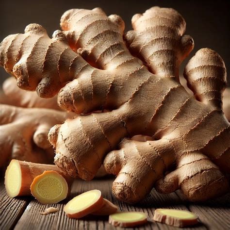 pharm oluoma  zizelle   closeup  fresh ginger root unpeeled