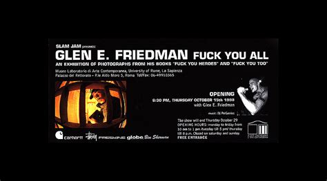 FUCK YOU ALL Rome Italy 1998 Glen E Friedman