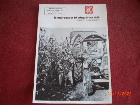 Ancienne Brochure Publicitaire Ensileuse Claas Maisprinz Eur