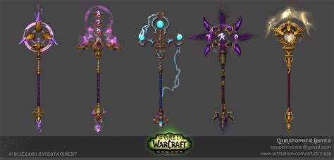 Artstation Mage Staff Artifact For World Of Warcraft Legion