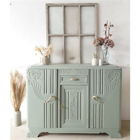 Buffet Art D Co Vert Gris Relooking De Mobilier Meubles Art Deco