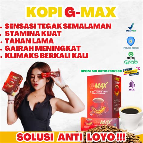 Jual Promo Toko Baru Kopi Kuat Tahan Lama Original Kopi Gmax