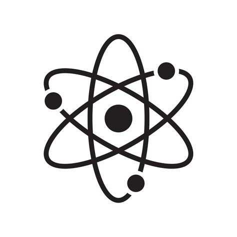 Atom or proton nucleus, science technology, molecular sign symbol ...