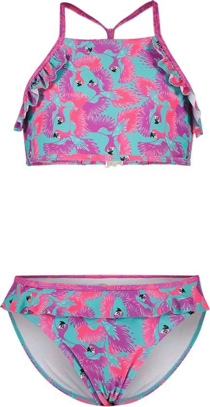 Just Beach J401 5017 Meisjes Bikini Jungle Birds Maat 158 164 Bol