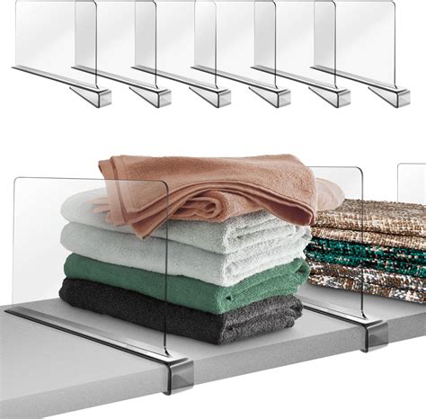 amazoncom  pcs partition plate clear acrylic purse closet shelf