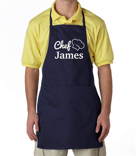 Personalized Mens Apron Mens Ts Fathers Day T Chef