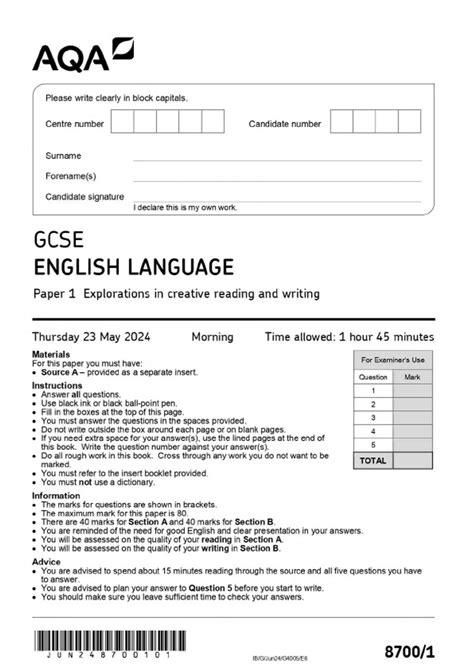 Ib German Literature Paper 1 And 5