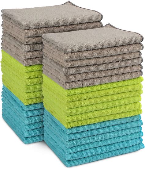 Aidea Microfibre Cleaning Cloths Pack Of 100 Multifunctional Reusable