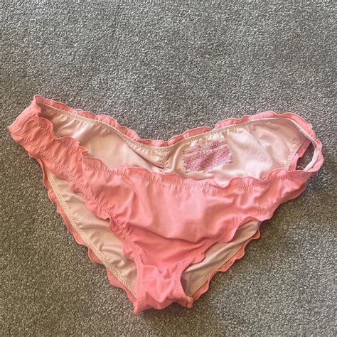 Victorias Secret Pink Bikini Bottoms Size Medium Depop
