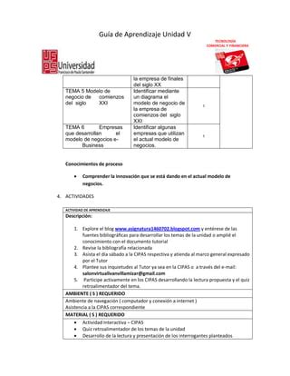 Guia De Aprendizaje Unidad V Sistemas De Informacion Gerencial Pdf