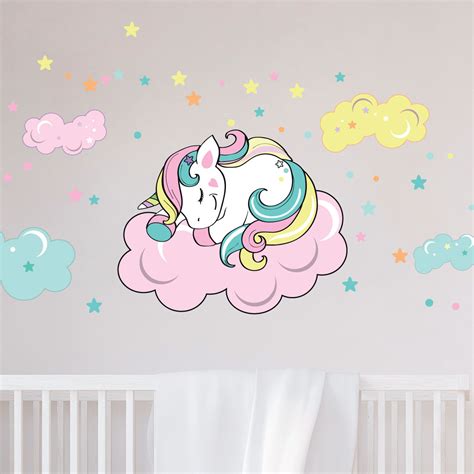 Stickers Enfant Licorne B B Douce Nuit Stickers Chambre Enfants