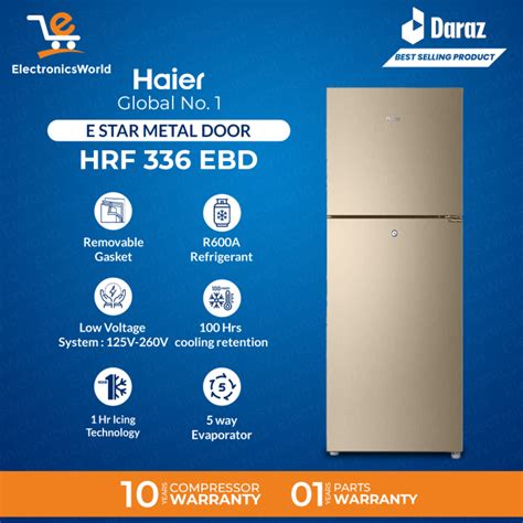 Haier Refrigerator Hrf Ebd Ebs E Star Series Liters Years