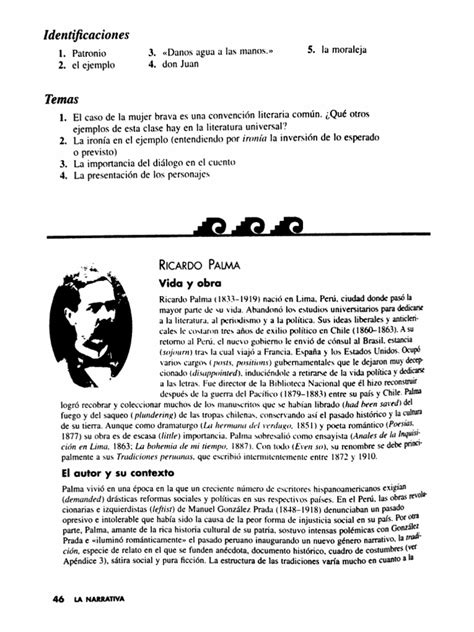 la camisa de margarita ricardo palma