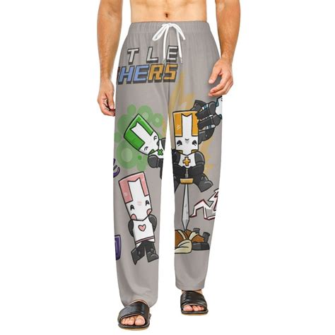 Castle Crashers Unisex Pajama Pants Bottoms Daily Cozy Soft Lounge Sleep Pajamas Pants Adult