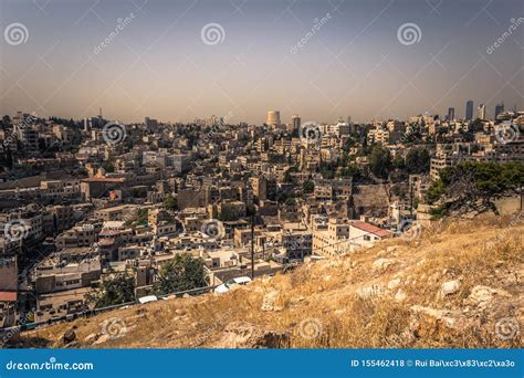 Amman - October 05, 2018: View of Central Amman from the Citadel Viewpoint, Jordan Editorial ...