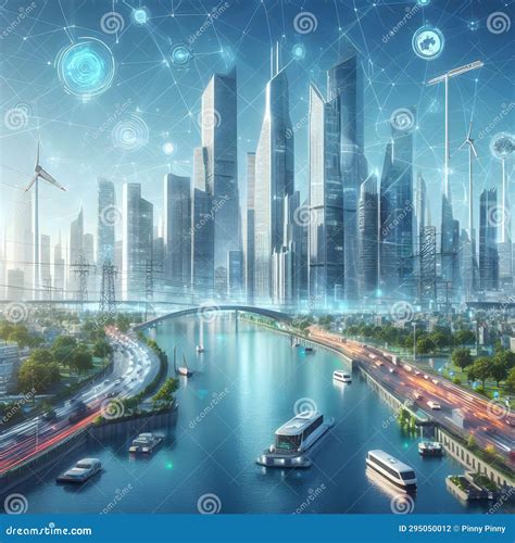 A World Full of Modern and High Technology in Future, Landscape, View