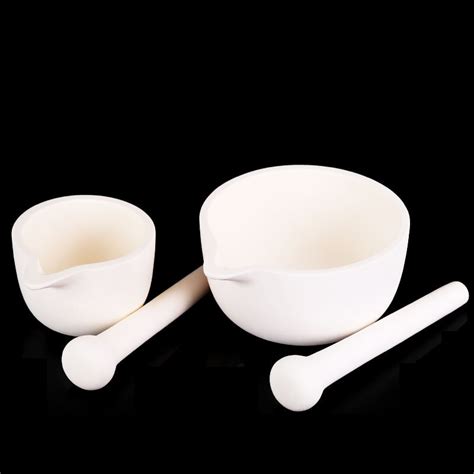 C620 Alumina Mortar And Pestle Set Diameter 200mm 99 Pure Alumina 1pc Ea C620