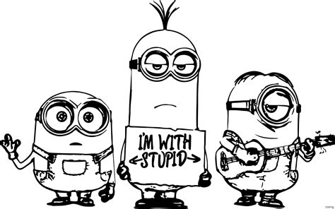 Minion Bob Coloring Pages