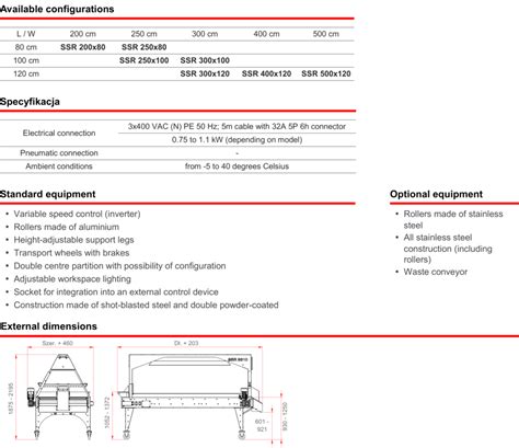 Roller Selection Tables DOMASZ