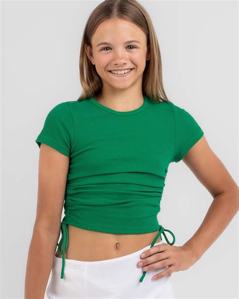 Shop Ava And Ever Girls Kenny Top In Bright Green Fast Shipping And Easy Returns City Beach