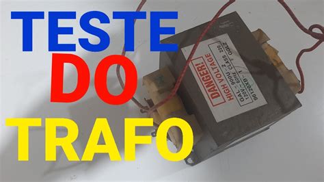 COMO TESTAR O TRAFO DO MICROONDAS dê seu like YouTube